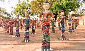 Art Pieces from Waste at Rock Garden, Chandigarh, India 