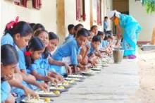 Students Eating Midday Meal 