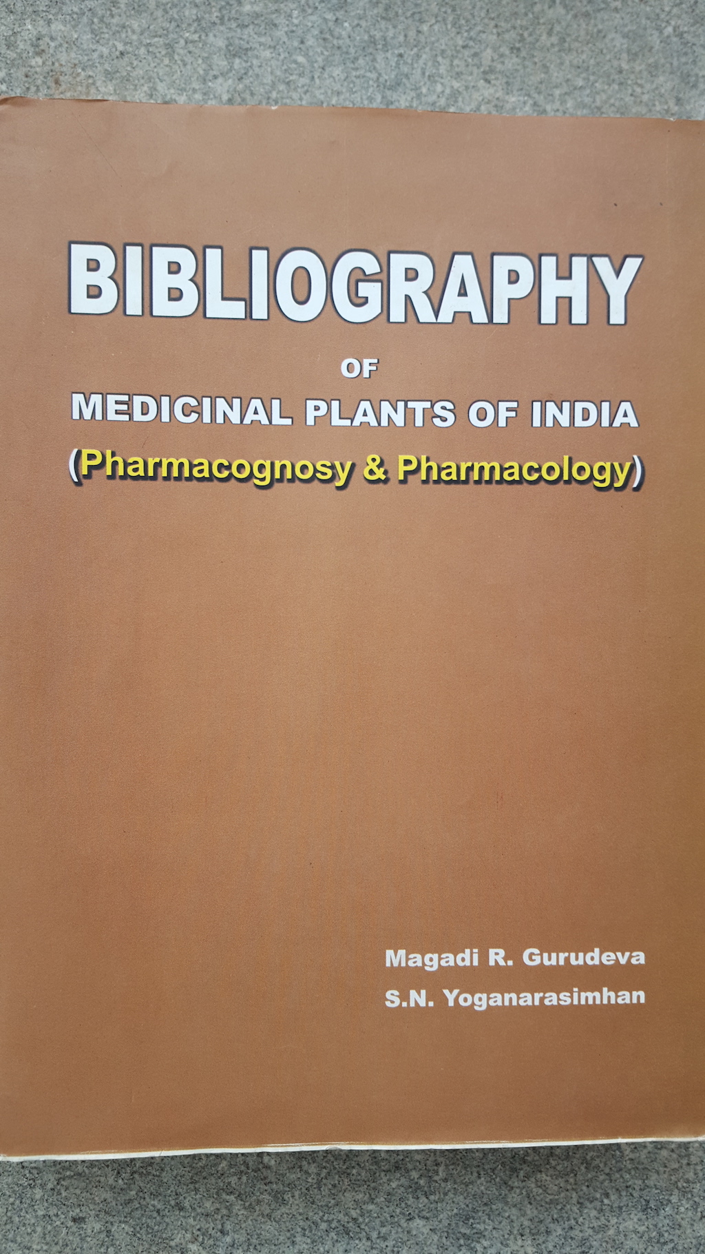 Book: Bibliography of Medicinal Plants of India