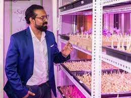 ನೌಕಾ ಕನ್‌ಟೈನರಿನಲ್ಲಿ ಕೇಸರಿ ಕೃಷಿ